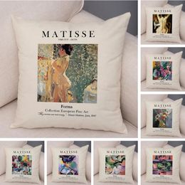 Pillow Matisse Vase Abstract Landscape Cover Both Sided Decor Nordic Print Pillowcase Vintage Plush Case For Sofa Home