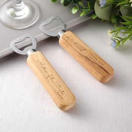 Party Favor Personalised Bottle Opener House Warming Wooden Laser Engraved Fathers Day Birthday Christmas Home