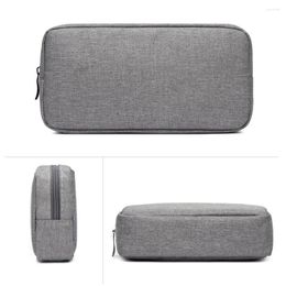 Storage Bags Digital Accessories Solid Bag Electronic Organizer Wear Resistant For Cable Zipper Closure Oxford Cloth Travel Case