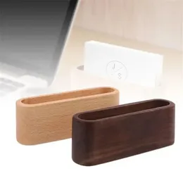 Decorative Plates 1 PCS Practical Wooden Card Holders High-End Beech Wood Display Device High Quality Organizer For Desktop