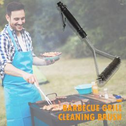 Tools Practical Barbeque Grill Brush BBQ Cleaner Stainless Steel Wire Bristles Triangle Barbecue Kitchen Tool