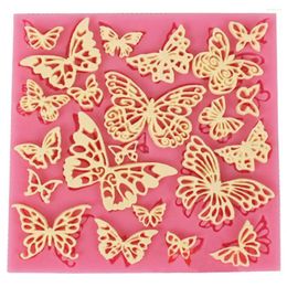 Baking Moulds Flower Butterfly Silicone Molds DIY Lace Cupcake Fondant Gumpaste Chocolate Sugarcraft Cake Decorating Tools