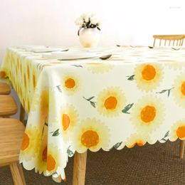 Table Cloth Pvc Garden Desk Sense Waterproof Oil-proof Non-washing Tea Mat Ins Wind Rectangle