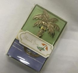 Party Favour 20pcs/lot Wedding Souvenir Coconut Tree Bottle Opener In Small Gift Box