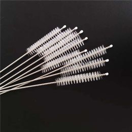 Glass Hair Stainless Soft Tube Suction 20Cm 23Cm 24Cm 27Cm Cleaner Long Brushes Nylon For Bottle Fish Tank Pipe Household Cleaning Tools Straw Brush