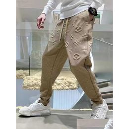 Mens Pants Man Autumn And Winter New In Clothing Casual Trousers Sport Jogging Tracksuits Sweatpants Harajuku Streetwear M-5Xl Drop De Dhgts