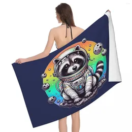 Towel A Cuddly Raccoon As An 80x130cm Bath Water-absorbent For Pool Traveller
