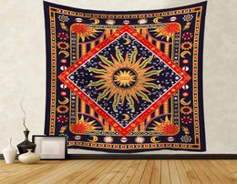 boho decor witchcraft wall hanging cloth tapestries astrology bedroom headboard tapestry sun moon bohemian tenture mural2067146