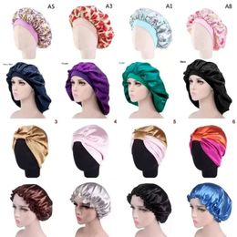 CAP CAN CLIPPERS Silk Night Hat Hang Mask Women Cover Cove Sleep Satin Bonnet for Beautiful Hair Home Cleaning Supplies CPA3306