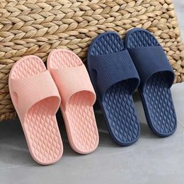 Slippers Fashion Concise Couple Non-slip Flat Slides Summer Lithe Sandals For Women Men Ladies Home Shoes Indoor Flip Flops H240514