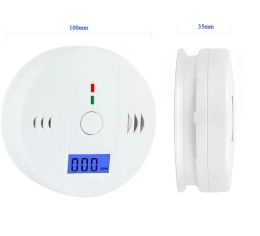 Carbon Monoxide Tester Alarm Warning Sensor Detector Gas Fire Poisoning Detectors LCD Display Security Surveillance Home Safety LL