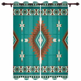 Curtain Blue Green Bohemian Style Decoration Modern Curtains For Living Room Home El Drapes Bedroom Window Treatments