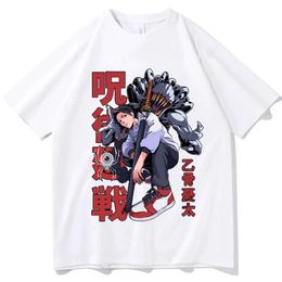 Women's T-Shirt Japan Anime Jujutsu Kaisen T Shirt Yuta Okkotsu Print Men Women Classic Simple Plus Size T-shirt Harajuku Unisex Casual Tshirts T240510