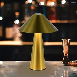 Table Lamps LED Wireless Lamp USB Rechargeable Desk Creative Atmosphere Light For Bedside Room Restaurant Cafe Decorative