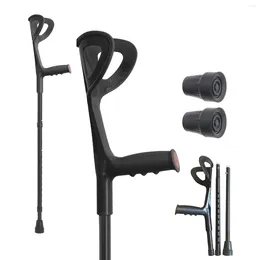 Trekking Poles Forearm Canes Lightweight Arm Crutch Adjustable Ergonomic Comfortable On Wrist Non Skid Rubber Tips