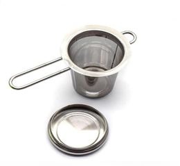 Teapot tea strainer with cap stainless steel loose leaf tea infuser basket Philtre big with lid SN15977752823