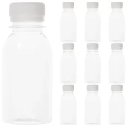 Take Out Containers 10 Pcs Milk Bottle Water Bottles Portable Polyester Convenient Drinking Empty Abs Clear Travel Outdoor Sealed Container