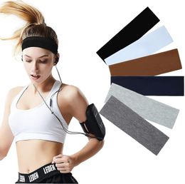 Fashion Non Slip Sports Hair Bands for Women's Hair, Soft Cotton Cloth Stretchy Headband for Women for Workout Yoga Running Headbands