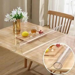 Table Cloth 1PCS Anti Scald Mat Transparent PVC Oil Resistant Dining Kitchen TV Counter Plastic Tables