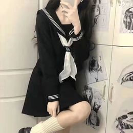 Japanese School Uniform JK Uniform Girl S-XXL JK Japanese College Style Suit Sailor Costume Women Sexy Shirt Pleated Skirt 240513