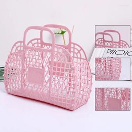 Storage Bags Large-capacity Plastic Toys Basket Children Portable Laundry Hollow Food Fruit Hanging Organiser