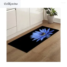 Bath Mats Blue Lotus Banyo Paspas Anti Slip Mat Door Floor Tapete Banheiro Carpet For Toliet Non Alfombra Bano