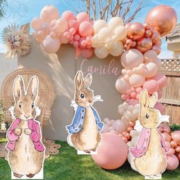 Party Decoration 18/24/36inch KT Board Jungle Safari Rabbits Cutouts For Baby Shower Birthday Backdrop Wedding Baptism Easter Deco