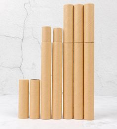 Black Kraft Paper Incense Tube Incense Barrel Small Storage Box for pencil Joss Stick Convenient Carrying 207x21cm3381787