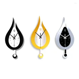 Wall Clocks Modern Water Dropping Design Clock For Creative Acyrlic Pendulum Home Bedroom Living Room Office Drop