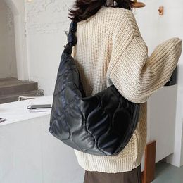 Evening Bags Winter Women Shoulder Trend Silk Soft Warm 2024 Large Capacity Handbags Travelbig Hobos Female Hand Bag