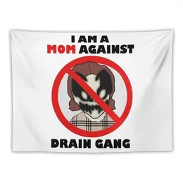 Tapestries I Am A Mom Against Drain Gang Merch Poster Tapestry Home Decorations Decorative Wall Decoration Carpet On The