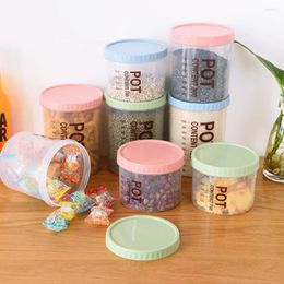 Storage Bottles Kitchen Transparent Sealed Jar Food Grade Plastic Household Grain Box