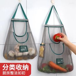 Storage Bags Portable Reusable Grocery Washable Mesh Bag Fruit Vegetable Shopping String Hanging Kitchen Organiser Handbag