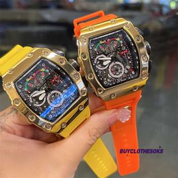 Luxury Watch Classic Functional Chronograph Watch For Men's Nisza, lekki luksusowy, wysokiej klasy kwarcowy zegarek WL HN77