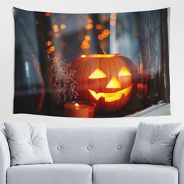 Tapestries Happy Halloween Pumpkins All- Design With The Beauty Non-Stick Wall Hanging Decorate Outdoor Portable Travel Picnic Cloth