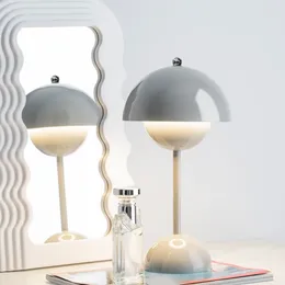 Table Lamps Led Lamp Night Light Mushroom Nordic Bedside Wedding Room Desk Simple Decoration Bedroom Modern