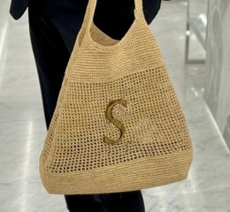 Icera Maxi beach bag luxury straw bag designer bag tote designer crossbody bag handbags for women pochette Crochet large Embroidered tote bag straw hand bags travel