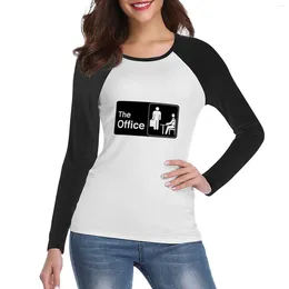 Women's Polos The Office TV Show Logo Long Sleeve T-Shirt Graphics T Shirt Sweat Shirts Korean Fashion Woman