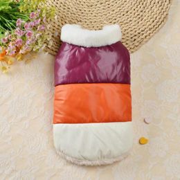 Dog Apparel Clothes Elastic Pet Cotton Coat Soft Color Matching Stylish Everyday Clothing