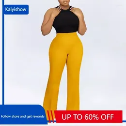 Ethnic Clothing Women Shiny Yellow Capris Pants High Waist Trousers Office Work Lady Full Length Summer Bottoms 2024 Spring