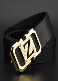 Letter Z Belt Men039s genuine leather youth casual Korean style versatile trendy youth personality simple belt beltbelt Ack3k9009741
