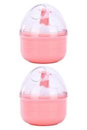 Sponges Applicators Cotton 2Pcs Portable Powder Puff Baby Kids Body Talcum With Storage Box4768086