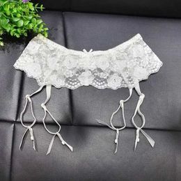 Garters Luxury womens sexy lace rose style suspender wedding suspender buckle hook clip suspender inventory rack WX