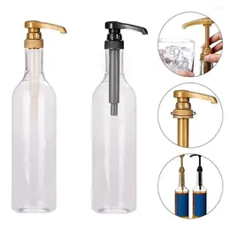 Storage Bottles 1Pcs Kitchen Accessory Pump Bottle Transparent Coffee Syrup Bee Drip Honey Jar Container Plastic Squeeze Milk