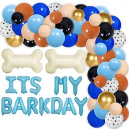 Party Decoration Sursurprise- Printed Balloon Garland Arch Kit Puppy Dog Birthday Decorations Bone Foil It's My Barkday