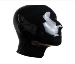 latex hood full Face Cover Ski Mask Hat Latex hood mask Breathing Balaclava Rubber cap for cosplay party94491016711254