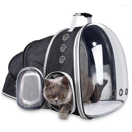 Cat Carriers Large Space Expandable Pet Bag Portable Transparent Shoulder Backpack Products Puppy Carrier Travel Handbags Box