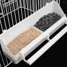 Other Bird Supplies Plastic Feeder For Cage Parakeet Food Dispenser Parrot Container Poultry Cockatiel