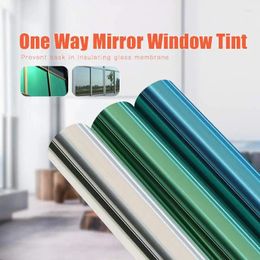 Window Stickers 1/3/5 Mx60cm One Way Mirror Film Self-adhesive Reflective Privacy Glass Tint Heat Control Solar Home Car