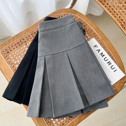 Skirts MEXZT JK Preppy Black Mini Skirt Women Y2K Streetwear High Waist Pleated Summer Korean Fashion All Match A Line